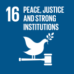 SDG 16 Peace, justice and strong institutions